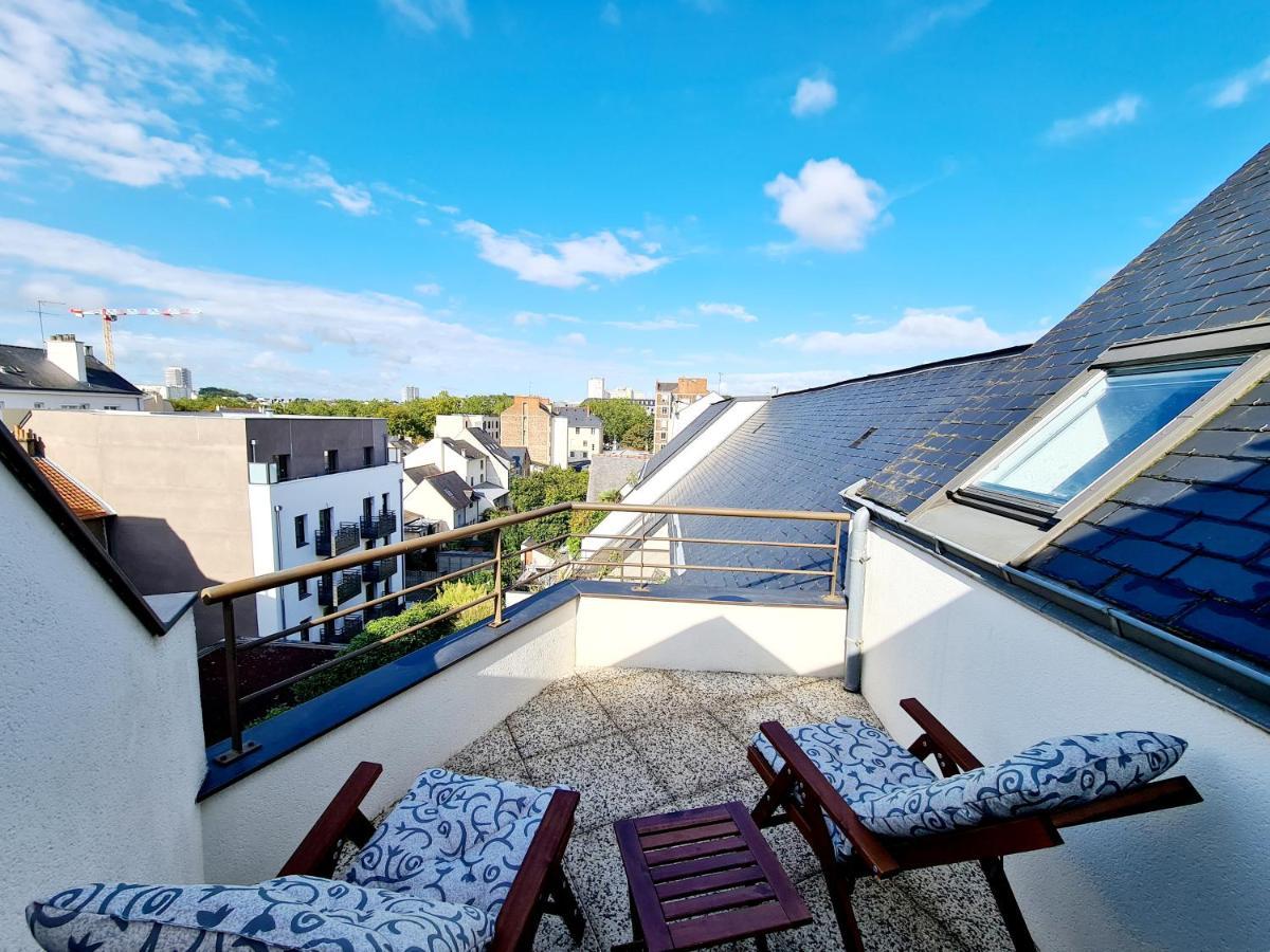 Chambre Avec Terrasse Privative Rennes Dış mekan fotoğraf