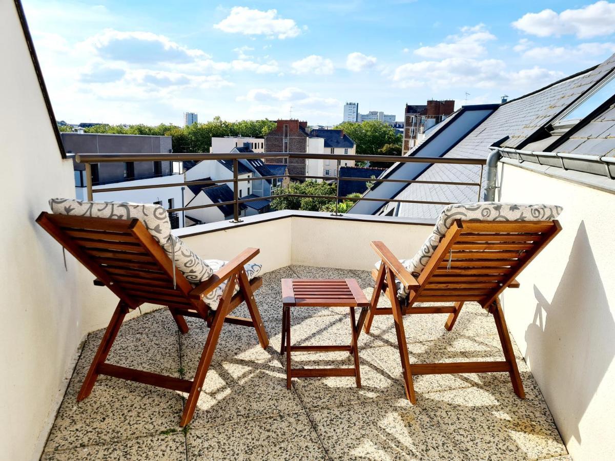 Chambre Avec Terrasse Privative Rennes Dış mekan fotoğraf